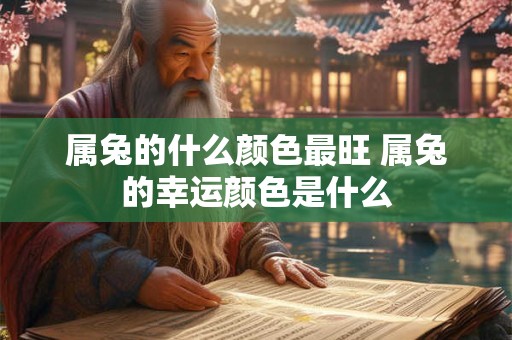 属兔的什么颜色最旺 属兔的幸运颜色是什么