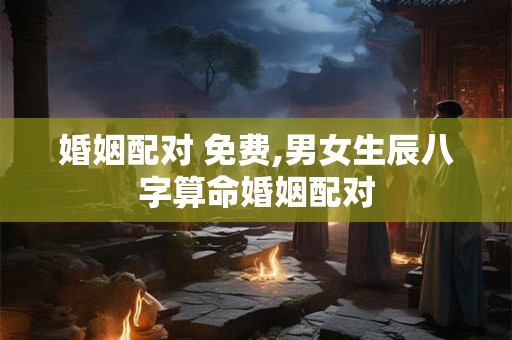 婚姻配对 免费,男女生辰八字算命婚姻配对