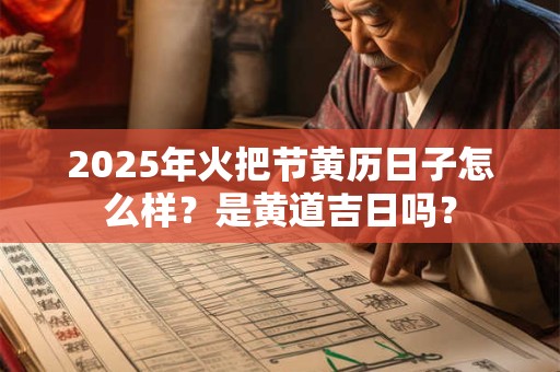 2025年火把节黄历日子怎么样？是黄道吉日吗？