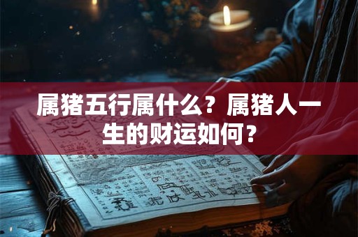 属猪五行属什么？属猪人一生的财运如何？
