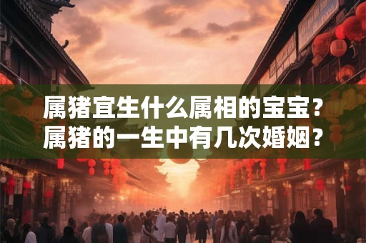 属猪宜生什么属相的宝宝？属猪的一生中有几次婚姻？