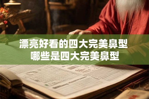 漂亮好看的四大完美鼻型 哪些是四大完美鼻型 漂亮好看的四大完美鼻型 哪些是四大完美鼻型