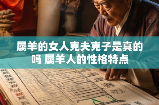 属羊的女人克夫克子是真的吗 属羊人的性格特点
