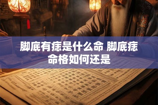 脚底有痣是什么命 脚底痣命格如何还是