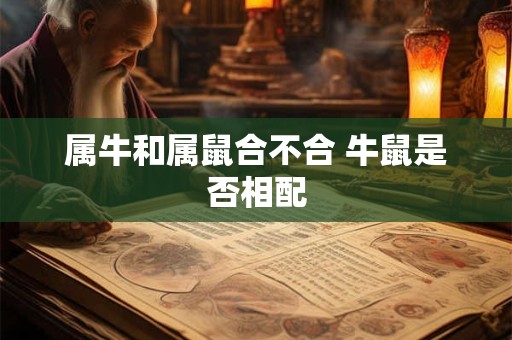 属牛和属鼠合不合 牛鼠是否相配