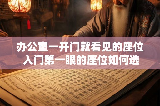 办公室一开门就看见的座位 入门第一眼的座位如何选取