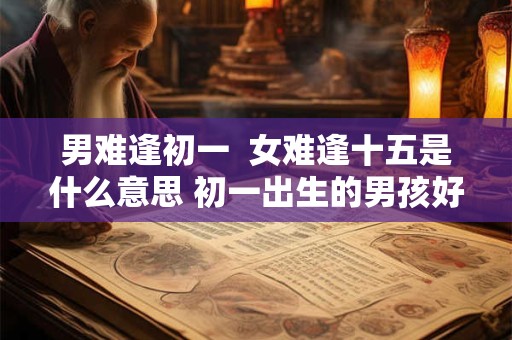 男难逢初一  女难逢十五是什么意思 初一出生的男孩好不好