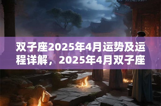 双子座2025年4月运势及运程详解，2025年4月双子座运势