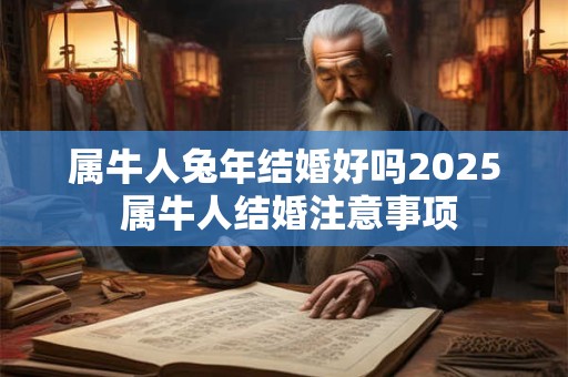 属牛人兔年结婚好吗2025 属牛人结婚注意事项