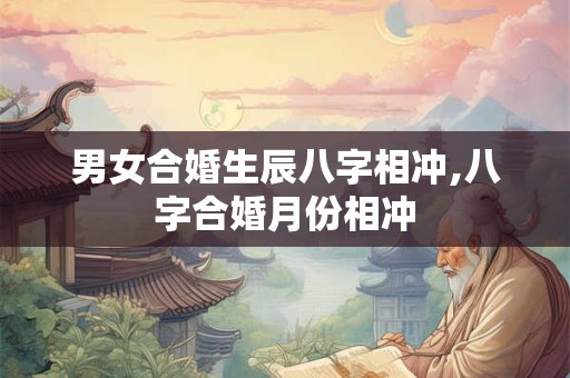 男女合婚生辰八字相冲,八字合婚月份相冲