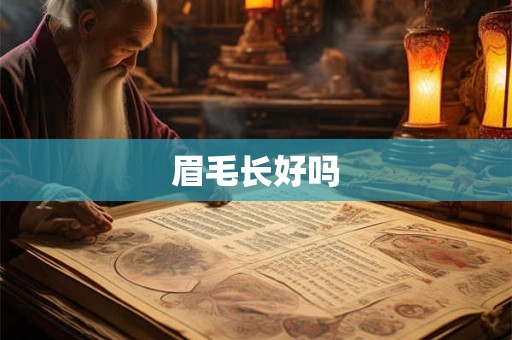 眉毛长好吗