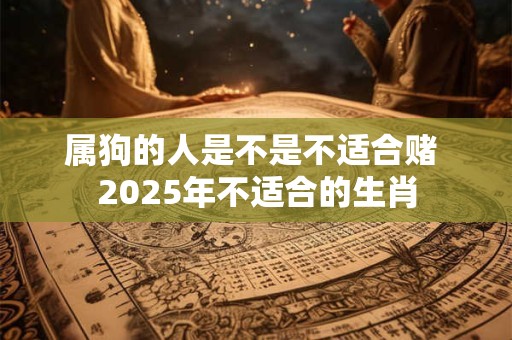 属狗的人是不是不适合赌 2025年不适合的生肖