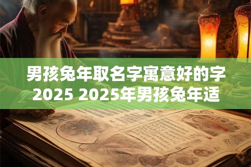 男孩兔年取名字寓意好的字2025 2025年男孩兔年适合取哪些吉祥名字