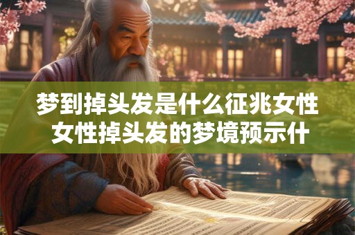 梦到掉头发是什么征兆女性 女性掉头发的梦境预示什么