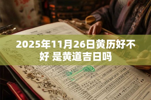 2025年11月26日黄历好不好 是黄道吉日吗