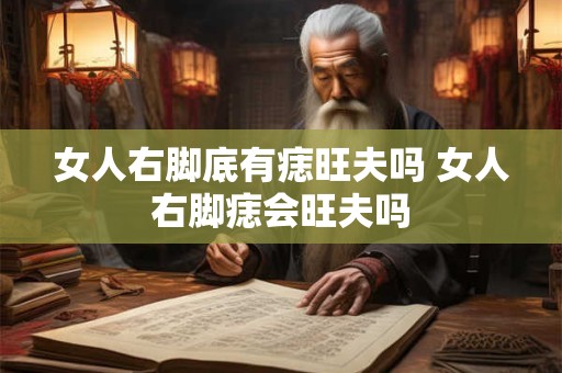 女人右脚底有痣旺夫吗 女人右脚痣会旺夫吗