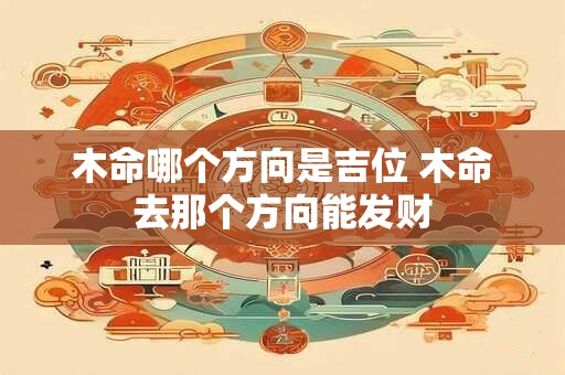 木命哪个方向是吉位 木命去那个方向能发财