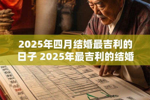 2025年四月结婚最吉利的日子 2025年最吉利的结婚日