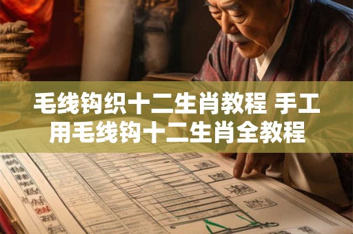 毛线钩织十二生肖教程 手工用毛线钩十二生肖全教程 毛线钩织十二生肖教程 手工用毛线钩十二生肖全教程