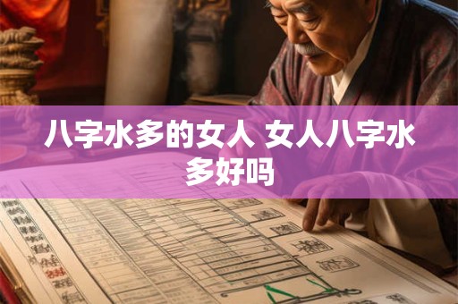 八字水多的女人 女人八字水多好吗 八字水多的女人 女人八字水多好吗