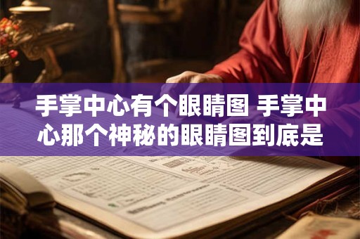 手掌中心有个眼睛图 手掌中心那个神秘的眼睛图到底是什么有什么作用