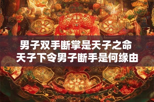 男子双手断掌是天子之命 天子下令男子断手是何缘由