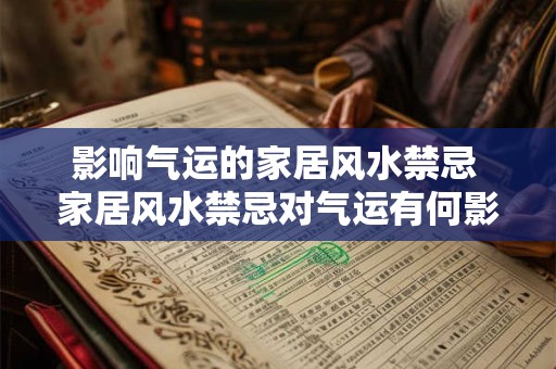 影响气运的家居风水禁忌 家居风水禁忌对气运有何影响