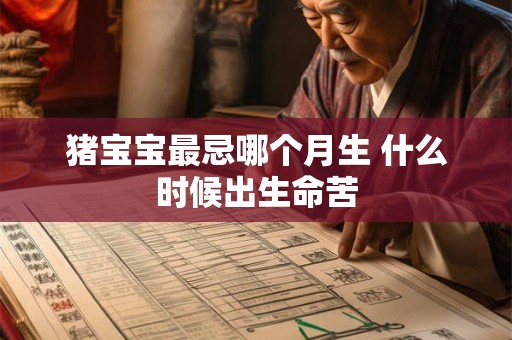 猪宝宝最忌哪个月生 什么时候出生命苦