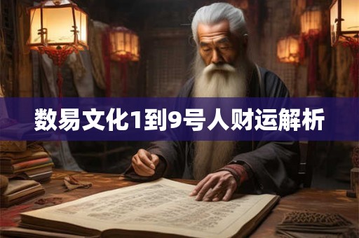 数易文化1到9号人财运解析