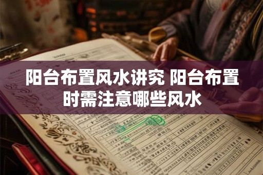 阳台布置风水讲究 阳台布置时需注意哪些风水