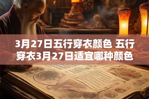 3月27日五行穿衣颜色 五行穿衣3月27日适宜哪种颜色