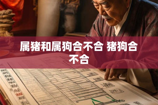 属猪和属狗合不合 猪狗合不合