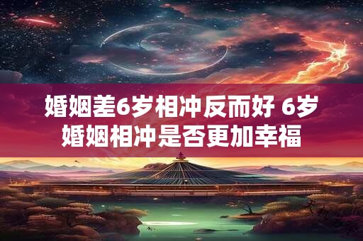 婚姻差6岁相冲反而好 6岁婚姻相冲是否更加幸福