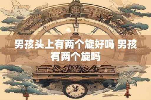 男孩头上有两个旋好吗 男孩有两个旋吗