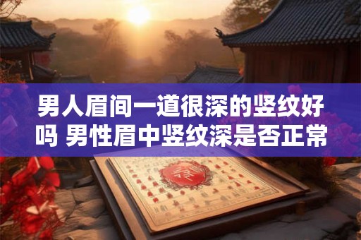 男人眉间一道很深的竖纹好吗 男性眉中竖纹深是否正常