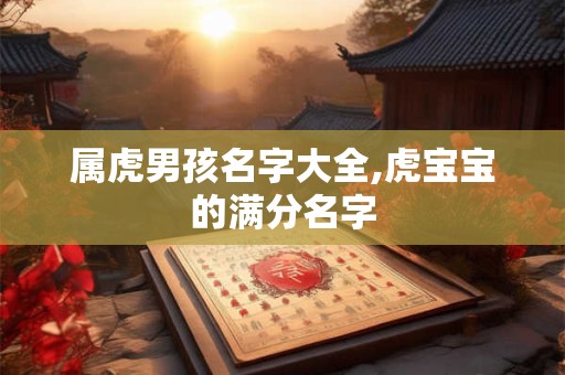 属虎男孩名字大全,虎宝宝的满分名字