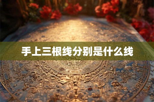 手上三根线分别是什么线