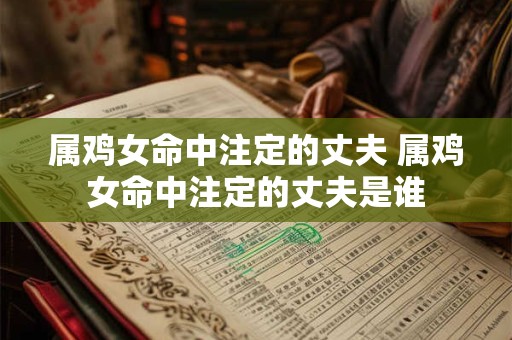 属鸡女命中注定的丈夫 属鸡女命中注定的丈夫是谁