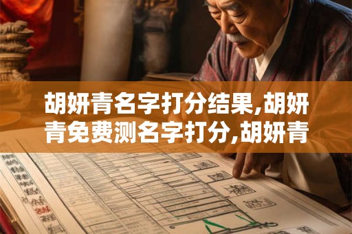 胡妍青名字打分结果,胡妍青免费测名字打分,胡妍青周易免费测名字打分