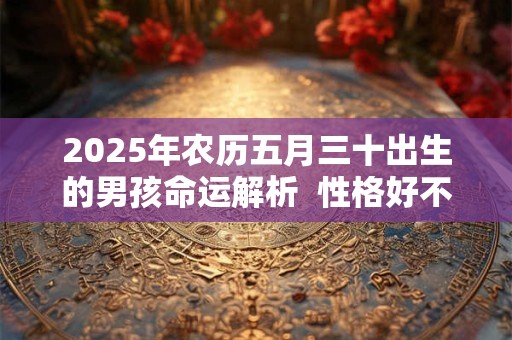 2025年农历五月三十出生的男孩命运解析  性格好不好