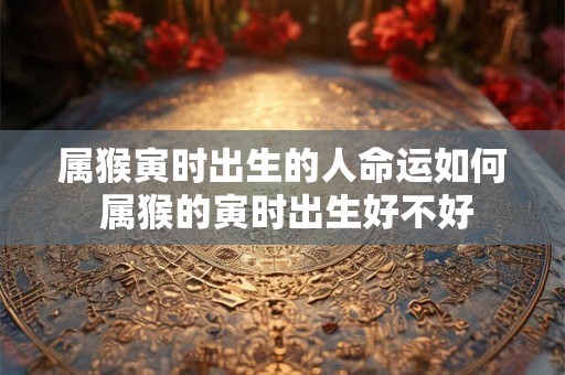 属猴寅时出生的人命运如何 属猴的寅时出生好不好