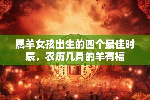 属羊女孩出生的四个最佳时辰，农历几月的羊有福
