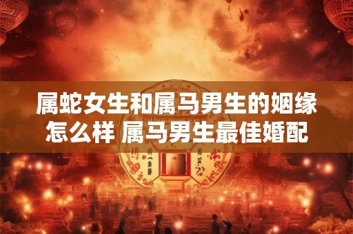 属蛇女生和属马男生的姻缘怎么样 属马男生最佳婚配