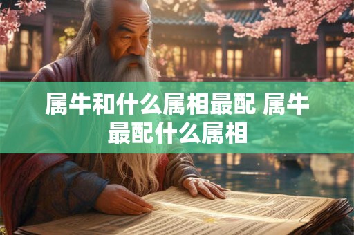 属牛和什么属相最配 属牛最配什么属相