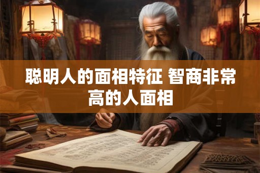 聪明人的面相特征 智商非常高的人面相 聪明人的面相特征 智商非常高的人面相