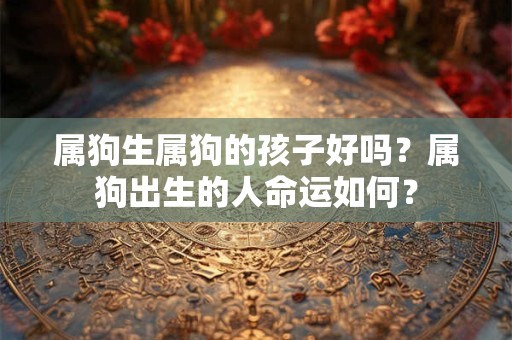 属狗生属狗的孩子好吗？属狗出生的人命运如何？