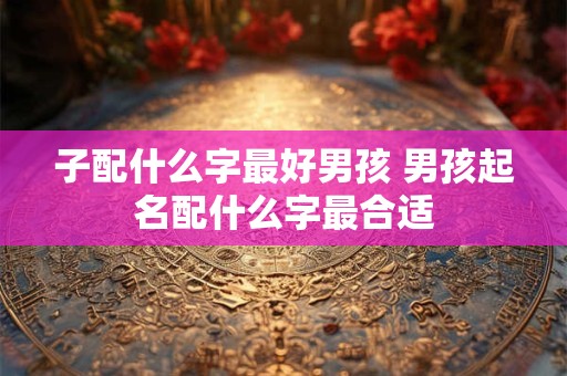 子配什么字最好男孩 男孩起名配什么字最合适
