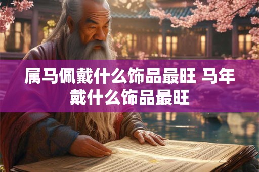 属马佩戴什么饰品最旺 马年戴什么饰品最旺