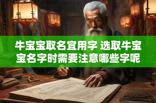 牛宝宝取名宜用字 选取牛宝宝名字时需要注意哪些字呢