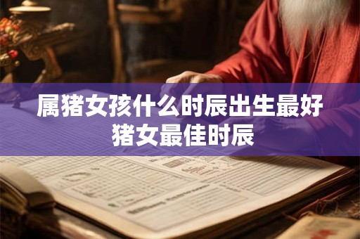 属猪女孩什么时辰出生最好 猪女最佳时辰